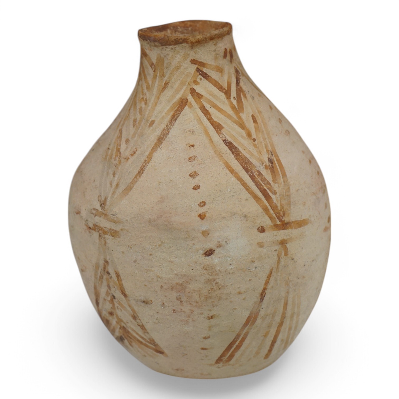 An Indus Valley pottery vase, 17cm high. Condition - good